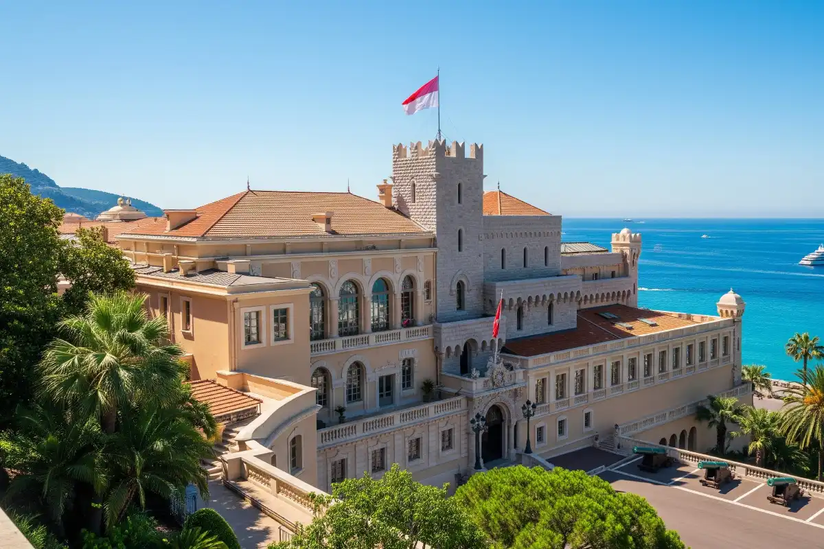 A photo of the Prince's Palace of Monaco.