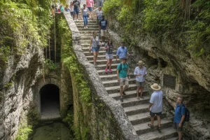 The historic Queen's Staircase in Nassau, Bahamas.