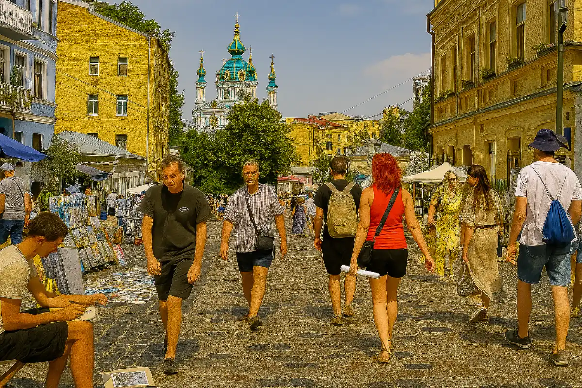 A photo of vibrant Kyiv street art