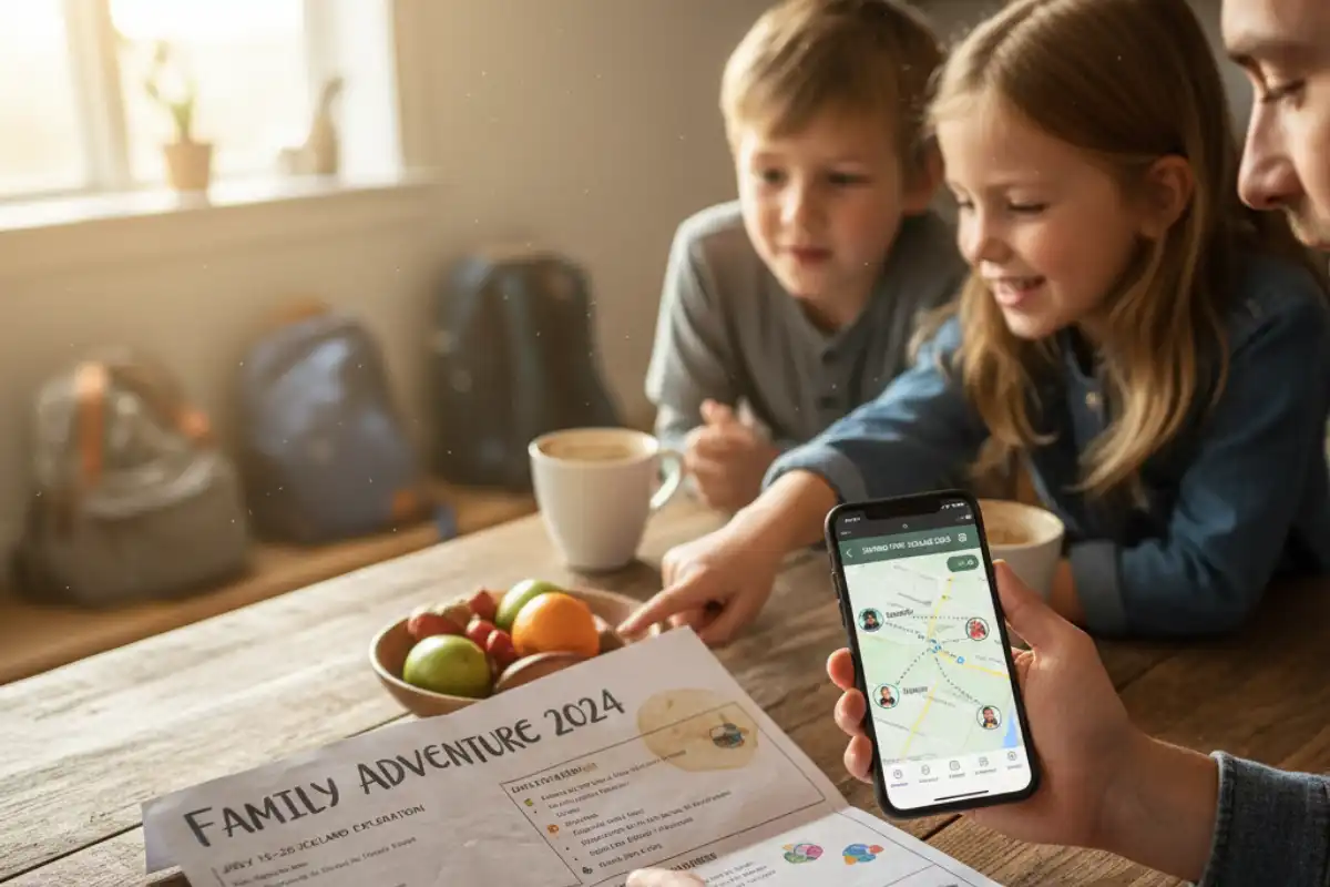 How to share your travel plans with family
