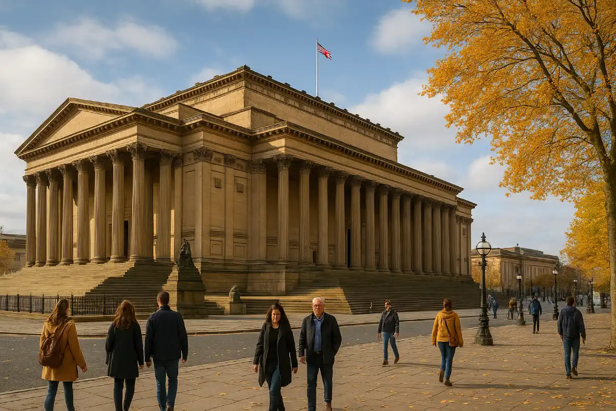 St. George's Hall in Liverpool, a stunning neoclassical building.