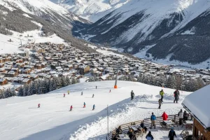 The Chamonix Valley with Mont Blanc dominating the skyline.
