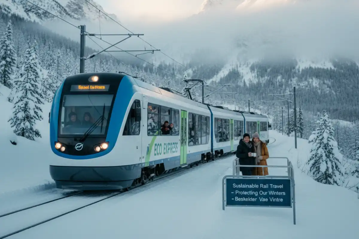 How to travel sustainably in winter