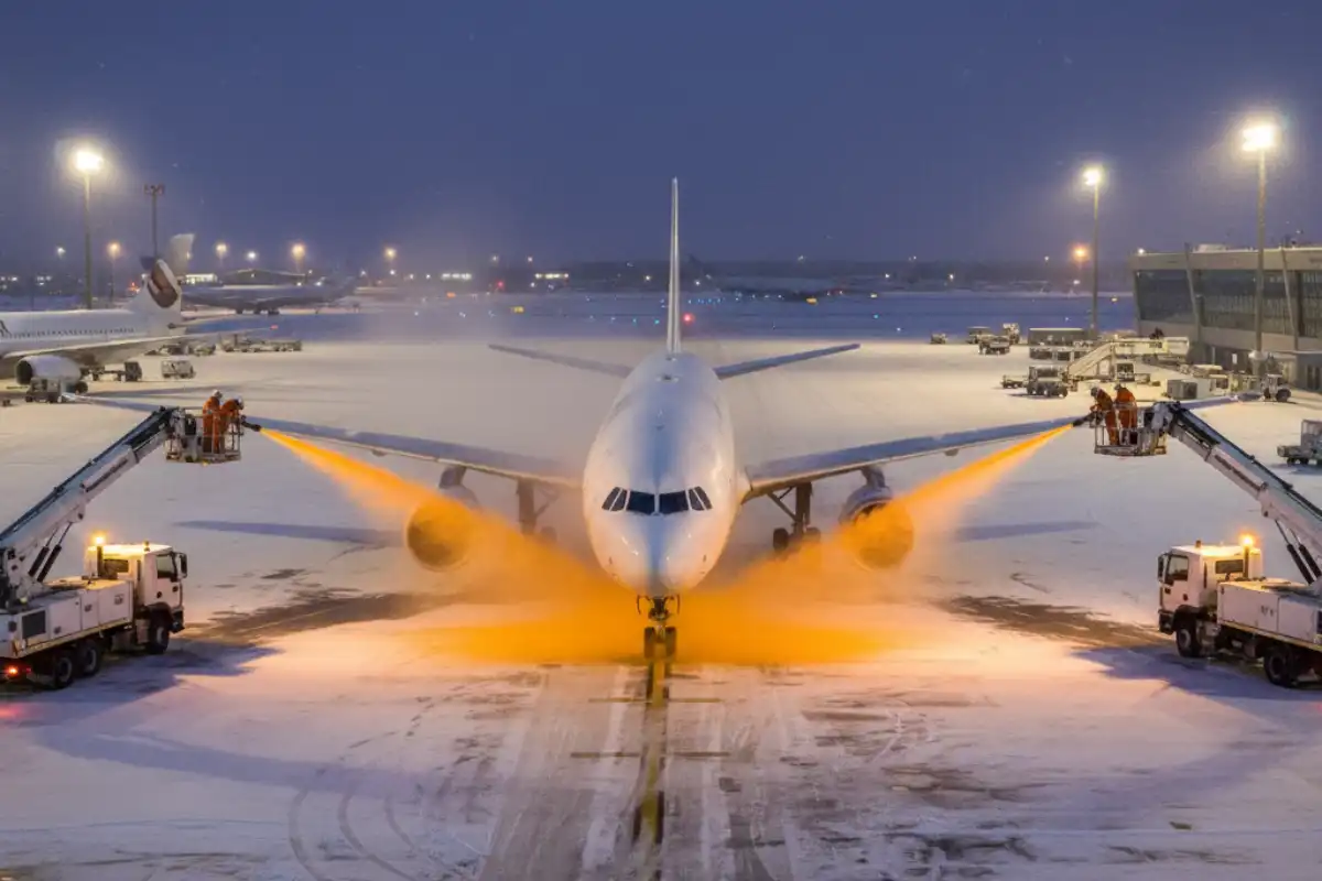 How to avoid flight delays in winter