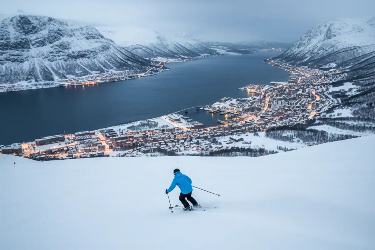 Narvik: Arctic Skiing with Fjord Views