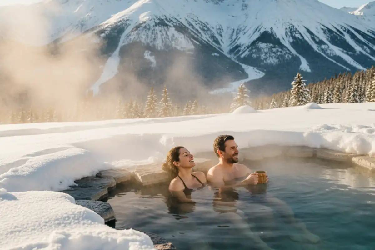 Best winter resorts with hot springs