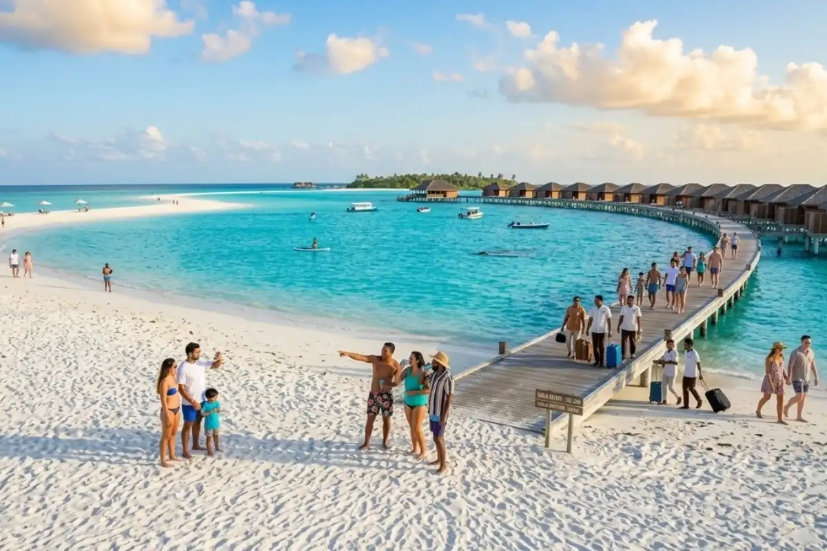 Maldives Overwater Villas and Clear Seas